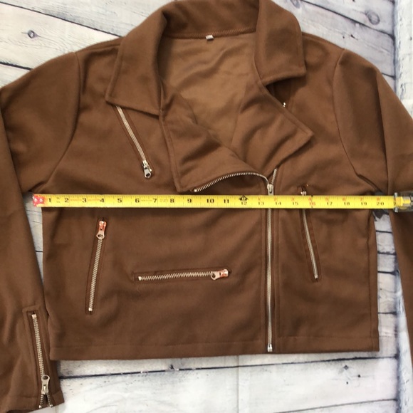 🔥Bellelilly Zipper Turn Down Collar Jacket - Picture 6 of 9